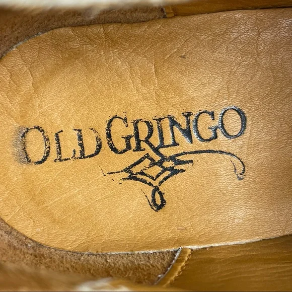 Old Gringo Black Leather Silver Studded Low Cut Ankle Cowboy Cowgirl Booties 8 - Picture 14 of 16